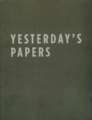 Cover of the book 'Yesterday’s papers : art and artists in Irish newspapers', with grey text on a dark green background.